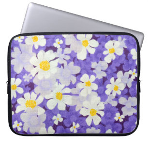 Capa Para Notebook Vintagem Colorida: Padrão de Flor Sem Costura