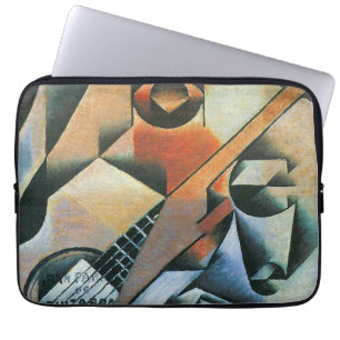 Capa Para Notebook Violão (Banjo) e óculos, Juan Gris, Arte Vintage