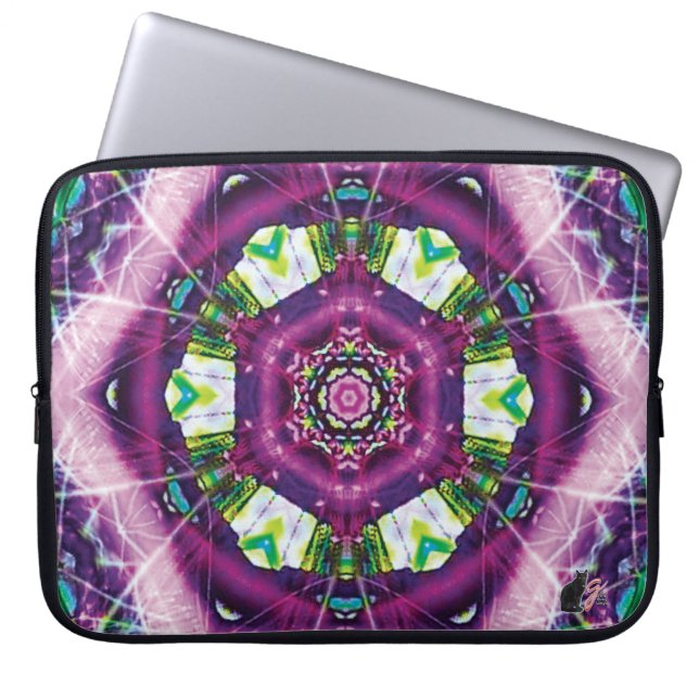 Capa Para Notebook Violette Kaleidoscope Bolsa de laptop (Frente)