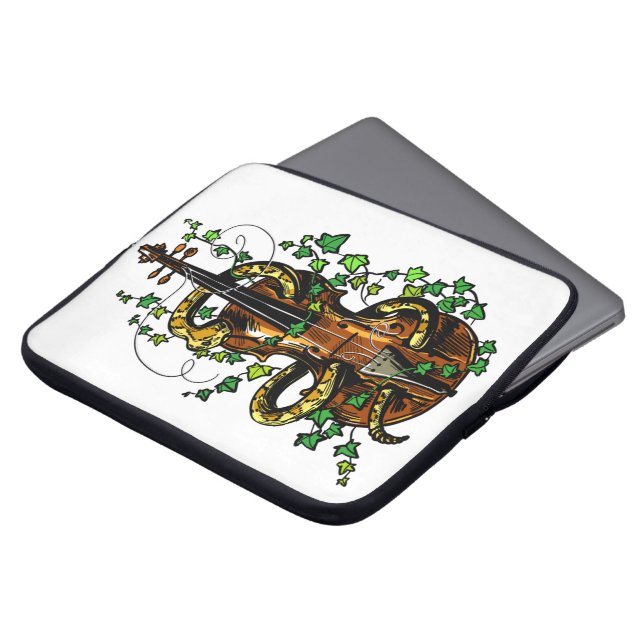 Capa Para Notebook Violino e cobra (Frente Topo)