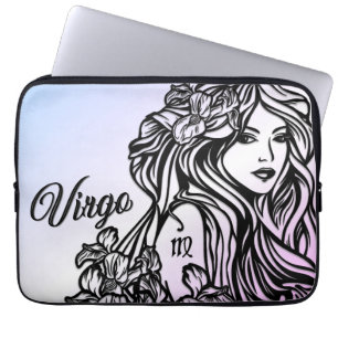 Capa Para Notebook Virgem A Virgem Zodíaco Roxo
