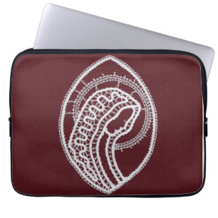 Capa Para Notebook Virgem Santa Católica, rendas