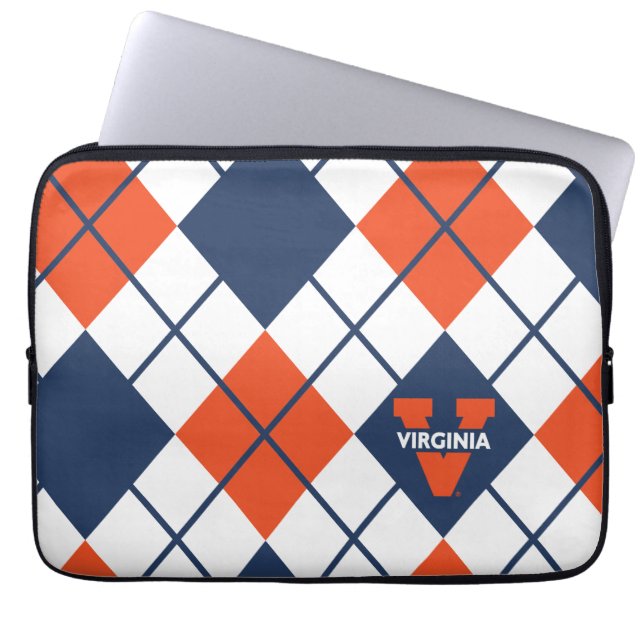 Capa Para Notebook Virginia Cavaliers Argyle (Frente)