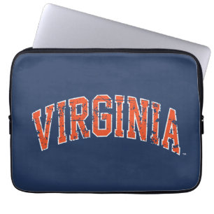 Capa Para Notebook Virginia Wordmark Distressed