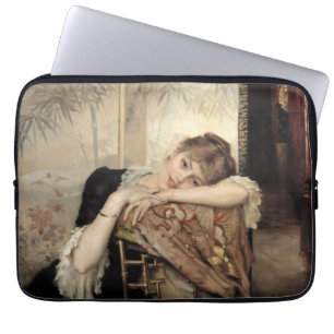 Capa Para Notebook Virginie (A Mulher Parisiense) (por Albert Edelsen
