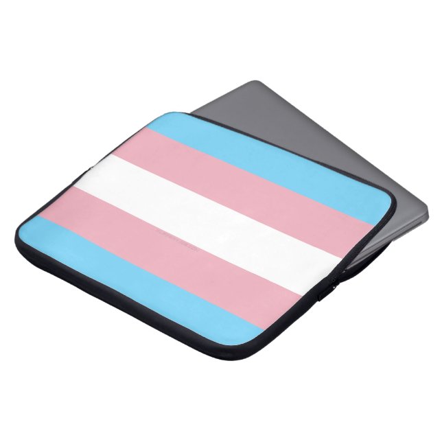 Capa Para Notebook Visibilidade da bandeira do orgulho transgênero da (Frente Topo)
