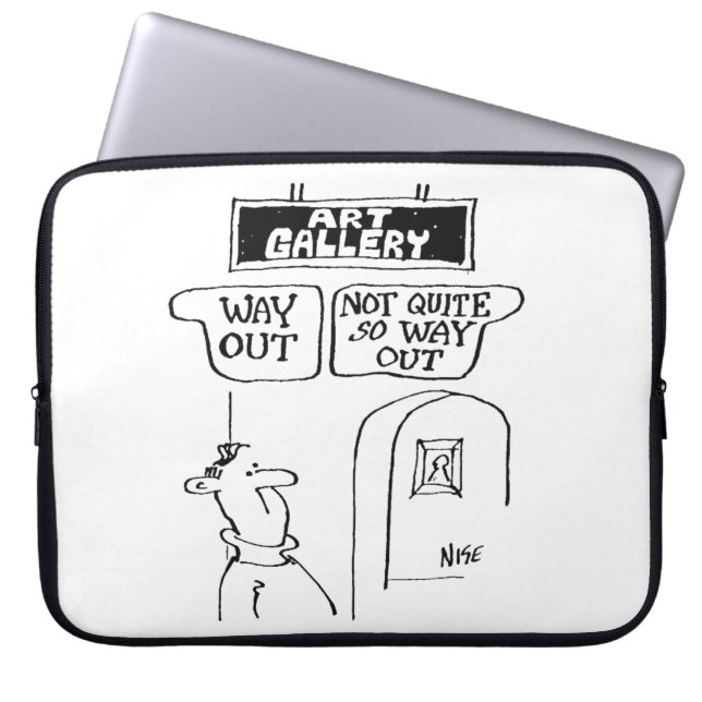 Capa Para Notebook Visitante é abusado de sinais em uma galeria de ar (Frente)