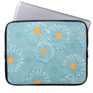 Capa Para Notebook Visitas: padrão de contorno floral.