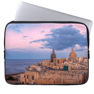 Capa Para Notebook Vista panorâmica do pôr do sol sobre a Canvas de L