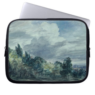 Capa Para Notebook Vista sobre uma paisagem larga, com as árvores na