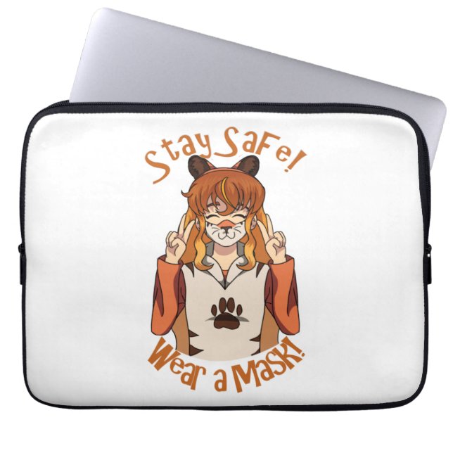 Capa Para Notebook Vista uma máscara! Eletrônicos (Frente)