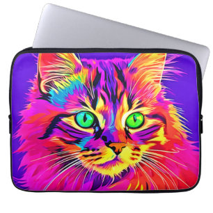 Capa Para Notebook Vivid Feline Design