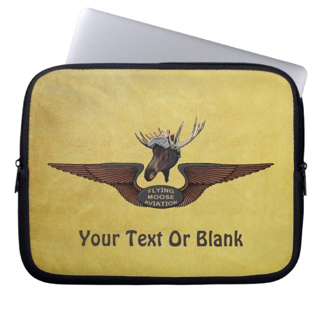 Capa Para Notebook Voando Moose Bush Piloto Wings (Frente)