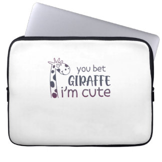Capa Para Notebook Você aposta que girafa que sou bonita