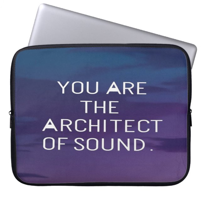Capa Para Notebook Você É O Arquiteto Do Som (Frente)