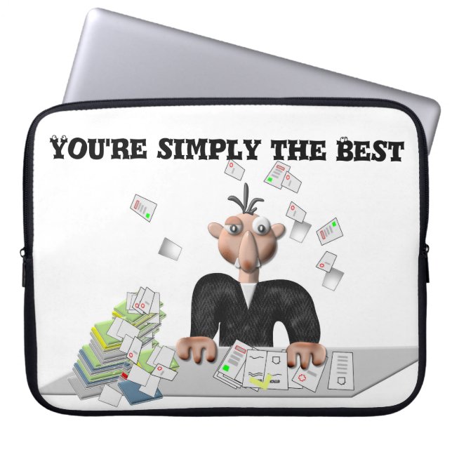 Capa Para Notebook Você é simplesmente o melhor texto personalizado (Frente)