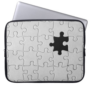 Capa Para Notebook Você Me Completa Romântico Jigsaw Preto e Branco