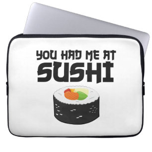 Capa Para Notebook Você Me Teve No Sushi - Comida Engraçada