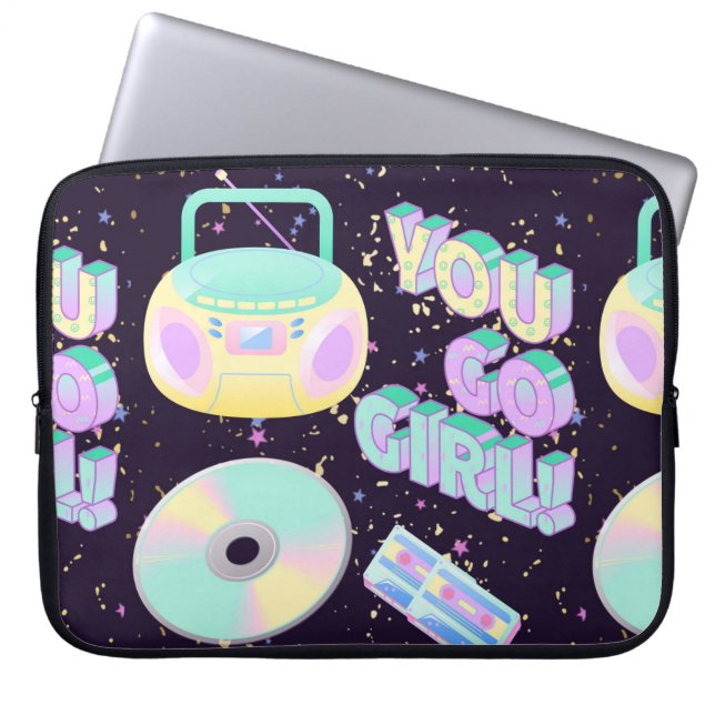 Capa Para Notebook você vai ao estilo da menina 90 (Frente)