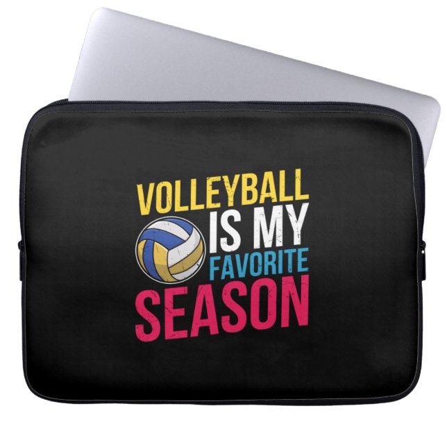Capa Para Notebook Voleibol É Minha Época Favorita (Frente)
