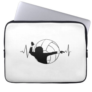 Capa Para Notebook Voleibol - Pulsação do Jogador de Voleibol