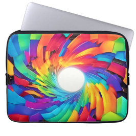 Capa Para Notebook Vortex Caleidoscópico: Uma Jornada Colorida