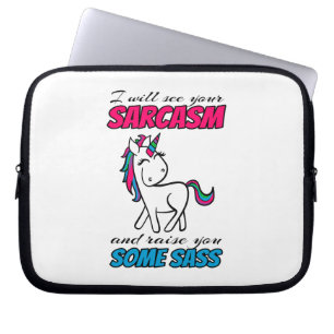 Capa Para Notebook Vou Ver O Seu Sarcasmo E Levantá-Lo.