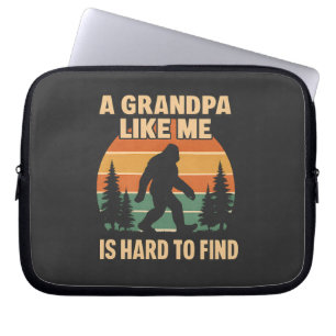 Capa Para Notebook Vovô Bigfoot Vintage Retro Sasquatch Engraçado