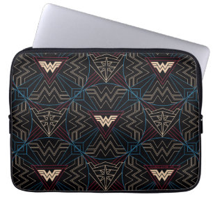 Capa Para Notebook W84   Padrão Geométrico Circular da Mulher Maravil