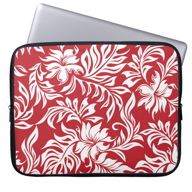 Capa Para Notebook Waikiki Hibiscus Havaiano Neoprene Wetcase (Frente)