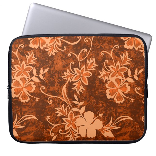 Capa Para Notebook Waimanalo Hawaiian Hibiscus Neoprene Wetcase (Frente)