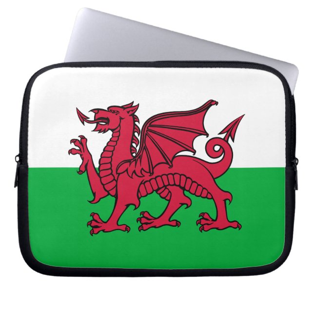 Capa Para Notebook Wales - bandeira de Galês (Frente)