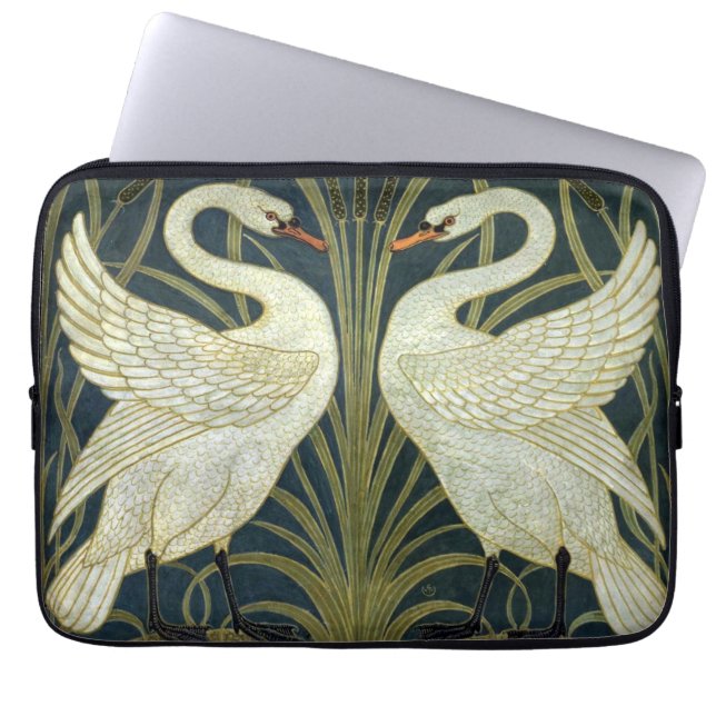 Capa Para Notebook Walter Crane Swan & Rush and Iris Victorian  (Frente)