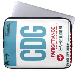 Capa Para Notebook WanderTag - Bolsa de laptop Minimalista de Paris