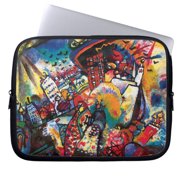 Capa Para Notebook Wassily Kandinsky - Abstrato Art Moscou Cityscape (Frente)