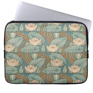 Capa Para Notebook Water Lily Art Nouveau Nature
