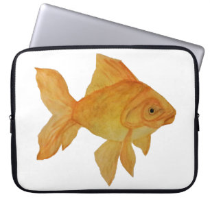 Capa Para Notebook Watercolor Goldfish Laptop Bag