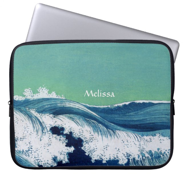 Capa Para Notebook Waves Neoprene Bolsa de laptop (Frente)