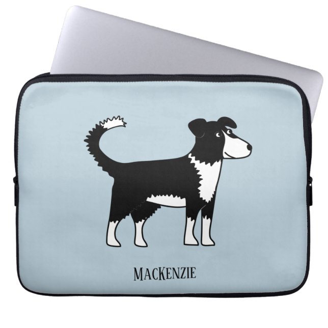 Capa Para Notebook Welsh Border Collie Sheepdog Personalizado (Frente)