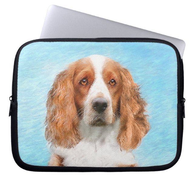 Capa Para Notebook Welsh Springer Spaniel Painting - Arte Original De (Frente)