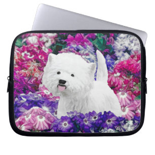 Capa Para Notebook West Highland White Terrier Pintando Arte Canina
