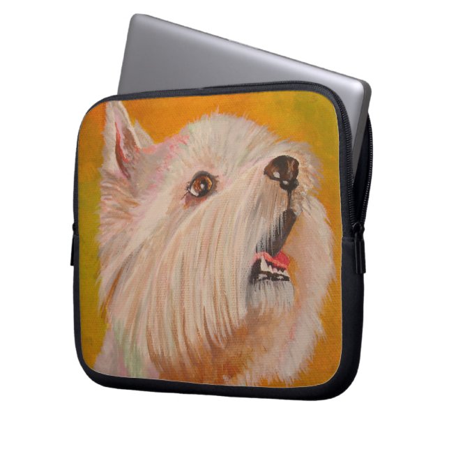 Capa Para Notebook West Highland White Terrier Retrato (Frente Esquerda)