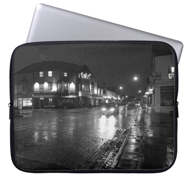 Capa Para Notebook Wet Evening, Salisbury Road Cardiff (2) (Frente)