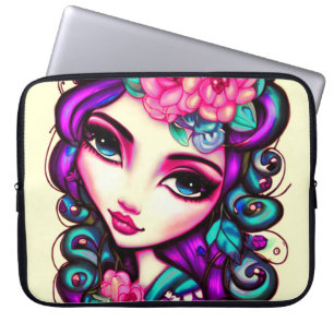 Capa Para Notebook Whimsic Girl Artística