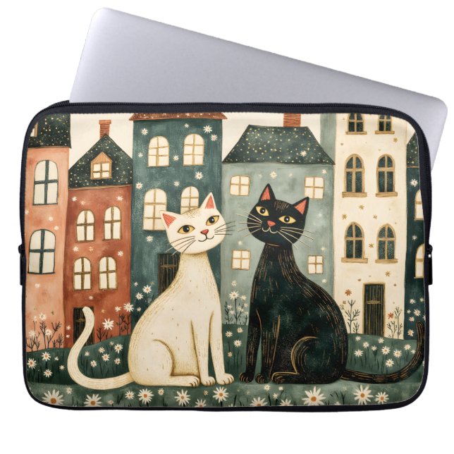 Capa Para Notebook Whimsical Cats  (Frente)