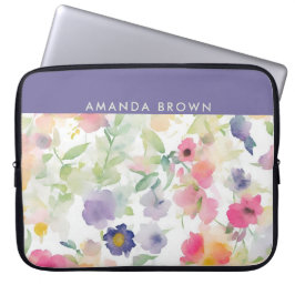 Capa Para Notebook Wildflowers Cute Trendy Chic Stylish 
