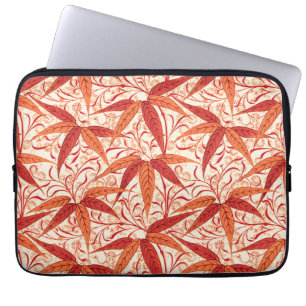 Capa Para Notebook William Morris Bamboo Impressão, Mandarin Orange