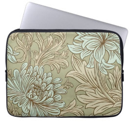 Capa Para Notebook William Morris Chrysanthemum Bolsa de laptop de pa