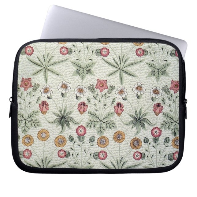 Capa Para Notebook William Morris Daisy Floral Wallpaper Padrão (Frente)