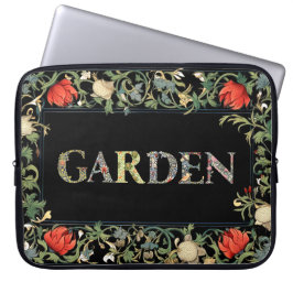 Capa Para Notebook William Morris Floral Garden Motto e Quadro